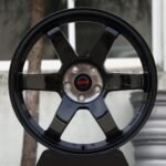 Rays-Style Gloss Black 6-Spoke Forged Wheels – Porsche 911 / M3 Fitment (5-Lug)