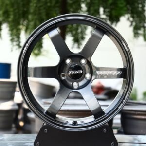 Rays-Style Gloss Black 6-Spoke Polished-Lip Forged Wheels – Toyota GR86 / Subaru WRX Fitment (5-Lug)