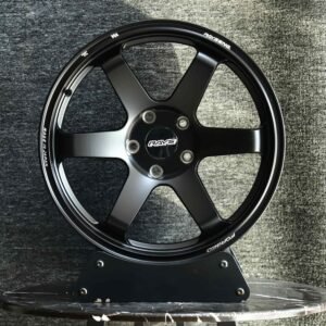 Rays-Style Gunmetal 6-Spoke Forged Wheels – Nissan 370Z / Toyota GR86 Fitment (5-Lug)