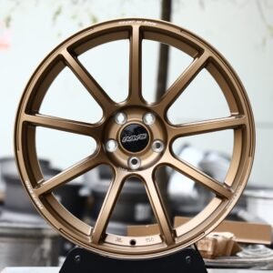 Rays-Style Bronze 9-Spoke Side-Milled Forged Wheels – Nissan 370Z / Toyota GR86 Fitment (5-Lug)