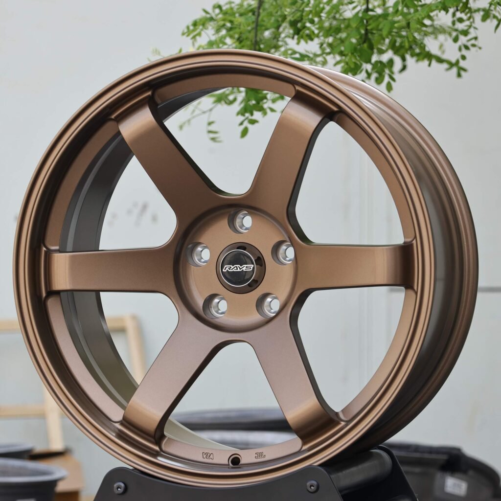 Rays Volk Racing Bronze Gold 6-Spoke Forged Wheels - BMW M3 / Audi RS5 Fitment (5-Lug) view 2