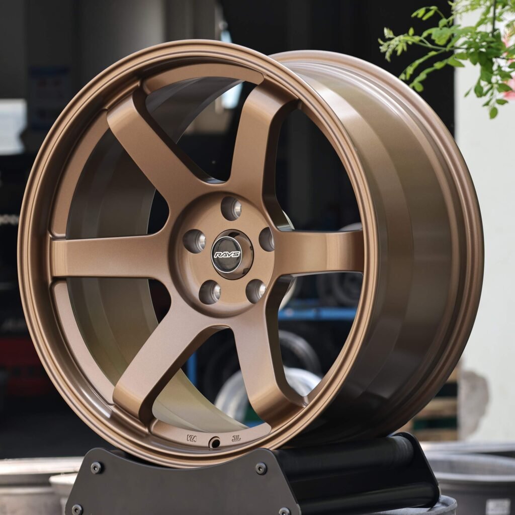 Rays Volk Racing Bronze Gold 6-Spoke Forged Wheels - BMW M3 / Audi RS5 Fitment (5-Lug) view 3