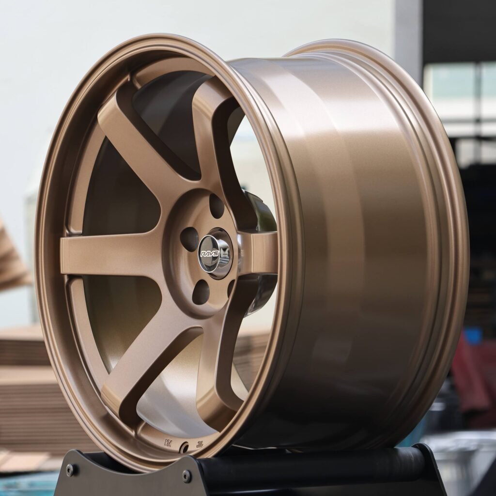 Rays Volk Racing Bronze Gold 6-Spoke Forged Wheels - BMW M3 / Audi RS5 Fitment (5-Lug) view 4