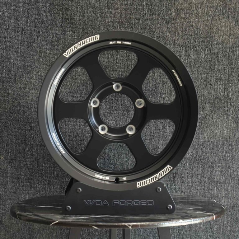 Toyota Tacoma wheels – Rays Volk Racing Custom Finish 6-Spoke Deep Lip, front view