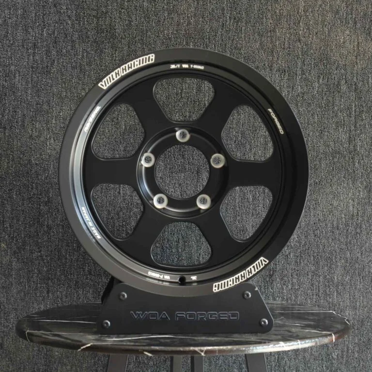 Toyota Tacoma wheels – Rays Volk Racing Custom Finish 6-Spoke Deep Lip, front view