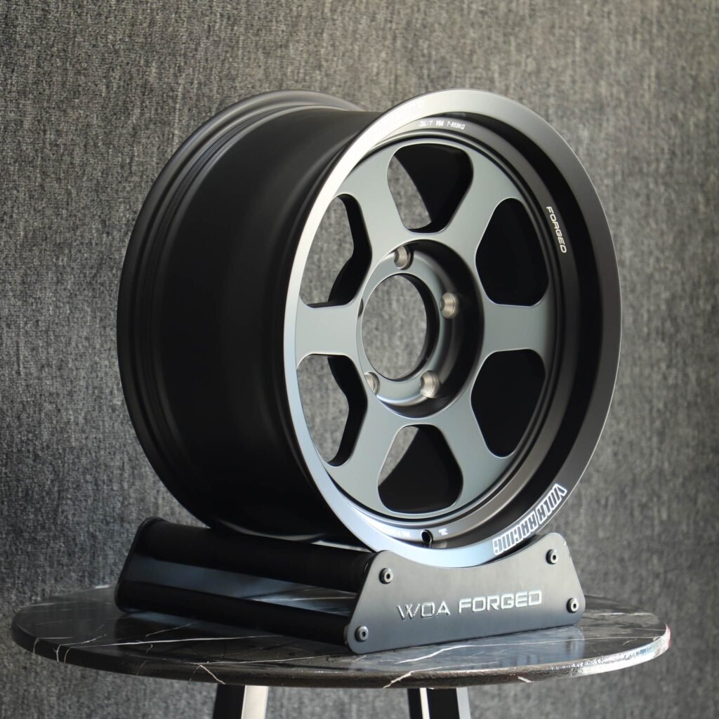 6x139.7 wheels – Rays Volk Racing Custom Finish 6-Spoke Deep Lip, side view