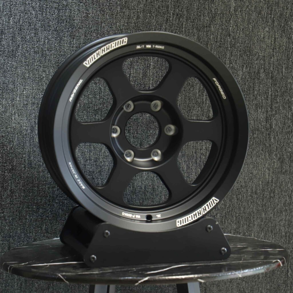 Toyota 4Runner wheels – Rays Volk Racing Custom Finish Deep Lip, angled view