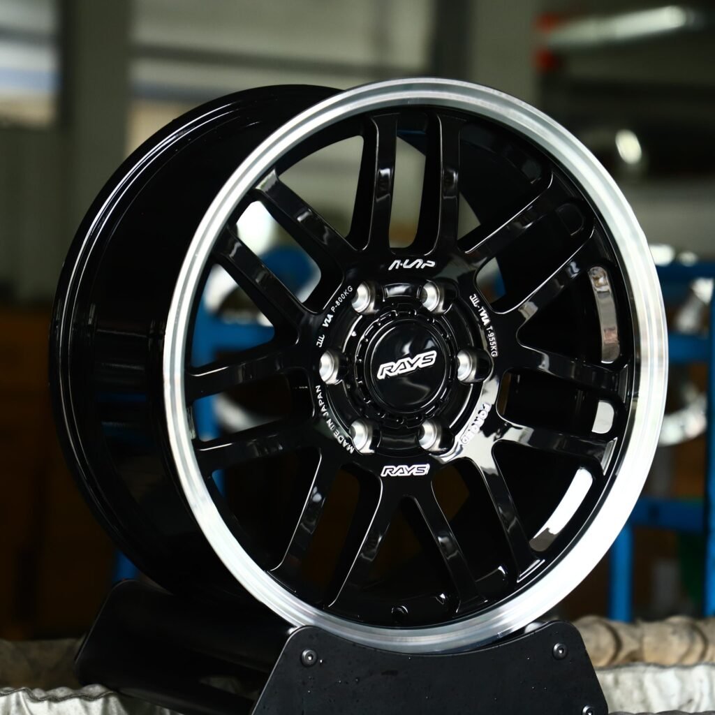Rays Volk Racing Gloss Black 7 Y-Spoke Deep Lip Off-Road Forged Wheels - Toyota 4Runner / Toyota Tacoma Fitment (6-Lug) view 2