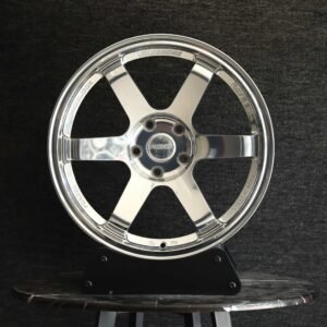 Rays Volk Racing Gloss White 6-Spoke Forged Wheels – Ford Mustang / Chevrolet Corvette Fitment (5-Lug)