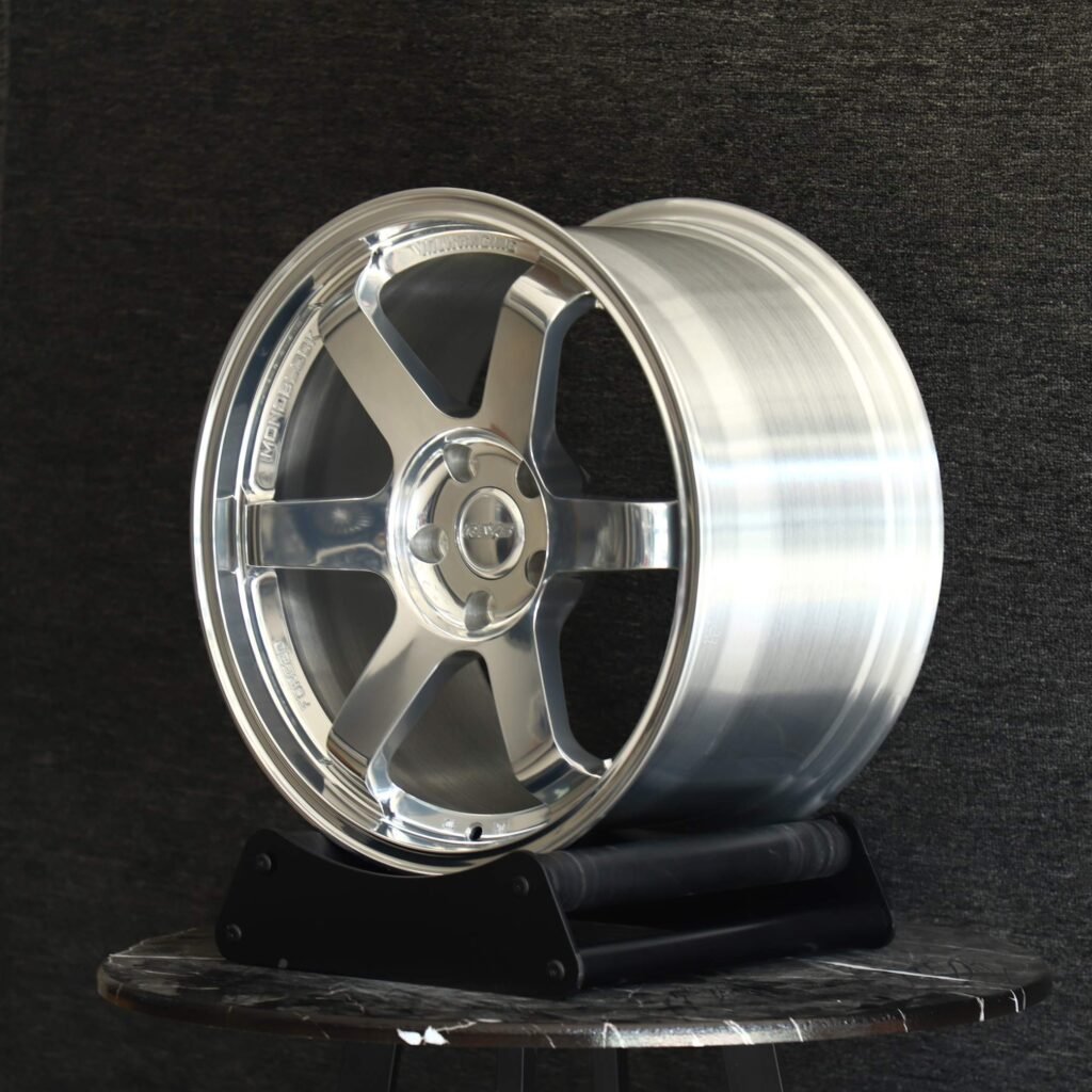 Rays Volk Racing Gloss White 6-Spoke Forged Wheels - Ford Mustang / Chevrolet Corvette Fitment (5-Lug) view 3