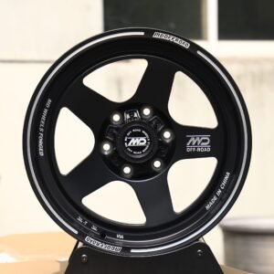 Toyota Tacoma / Toyota 4Runner Off-Road Forged Wheels – Gloss Black 5-Spoke Deep Lip (6-Lug)
