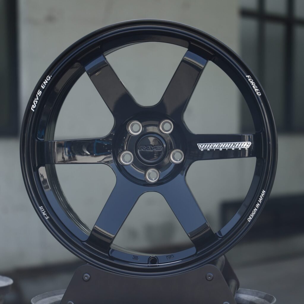Rays Volk Racing Matte Silver 6-Spoke Forged Wheels - BMW M3 / Porsche 911 Fitment (5-Lug) Monoblock forged wheel