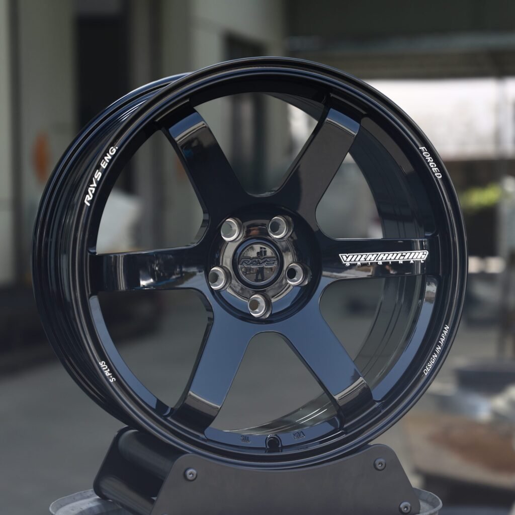 Rays Volk Racing Matte Silver 6-Spoke Forged Wheels - BMW M3 / Porsche 911 Fitment (5-Lug) view 2