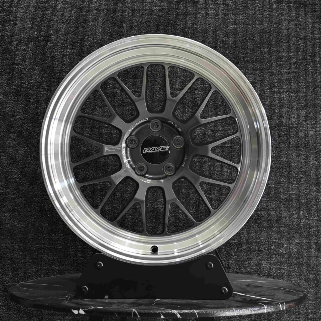 Rays Volk Racing Metallic Gray 10 Y-Spoke Deep Lip Forged Wheels - BMW M3 / Audi RS5 Fitment (5-Lug) Deep Dish forged wheel