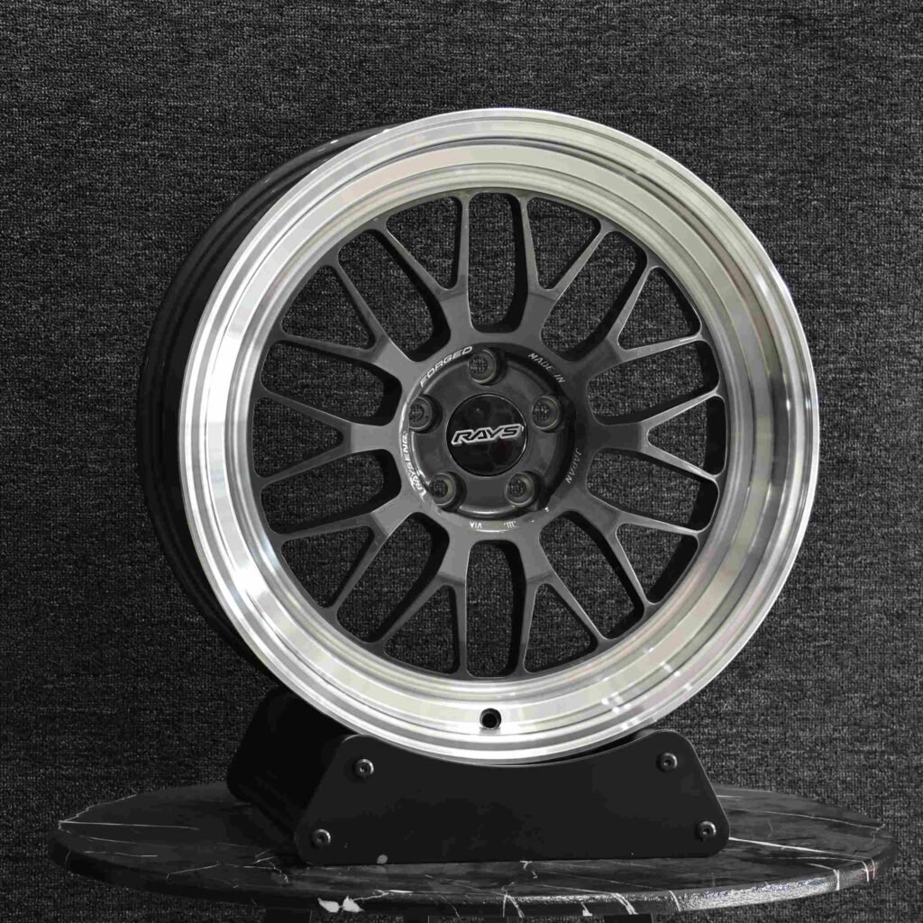 Rays Volk Racing Metallic Gray 10 Y-Spoke Deep Lip Forged Wheels - BMW M3 / Audi RS5 Fitment (5-Lug) view 2