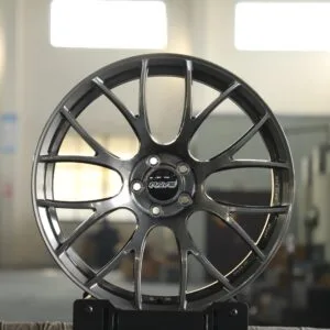 Rays Volk Racing Metallic Gray 8 Y-Spoke Forged Wheels – Nissan 370Z / Toyota GR86 Fitment (5-Lug)