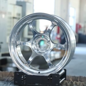 Rays Volk Racing Polished Silver 6-Spoke Deep Lip Forged Wheels – Honda Civic / Mazda MX-5 Fitment (4-Lug)