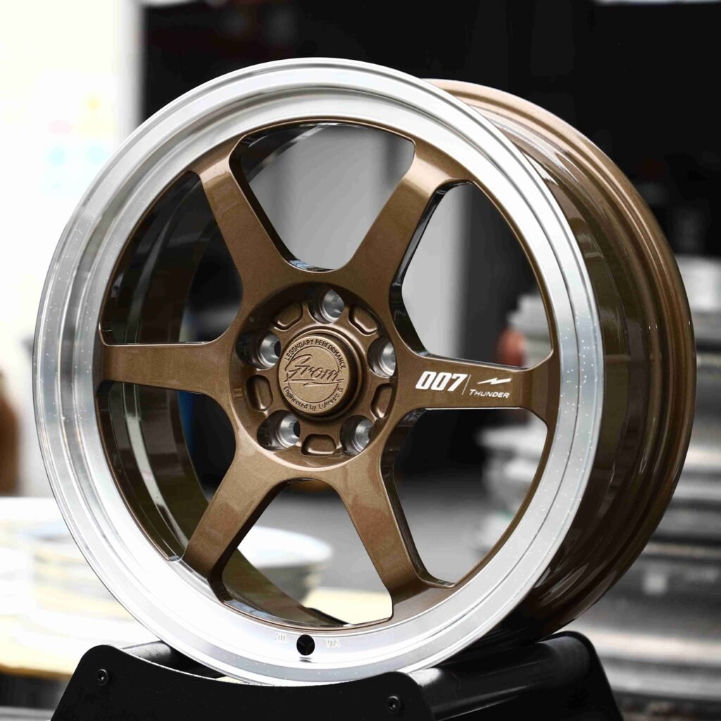 Rays Volk Racing TE37 Bronze 6-Spoke Deep Lip Forged Wheels - Porsche 911 / BMW M3 Fitment (5-Lug) view 2