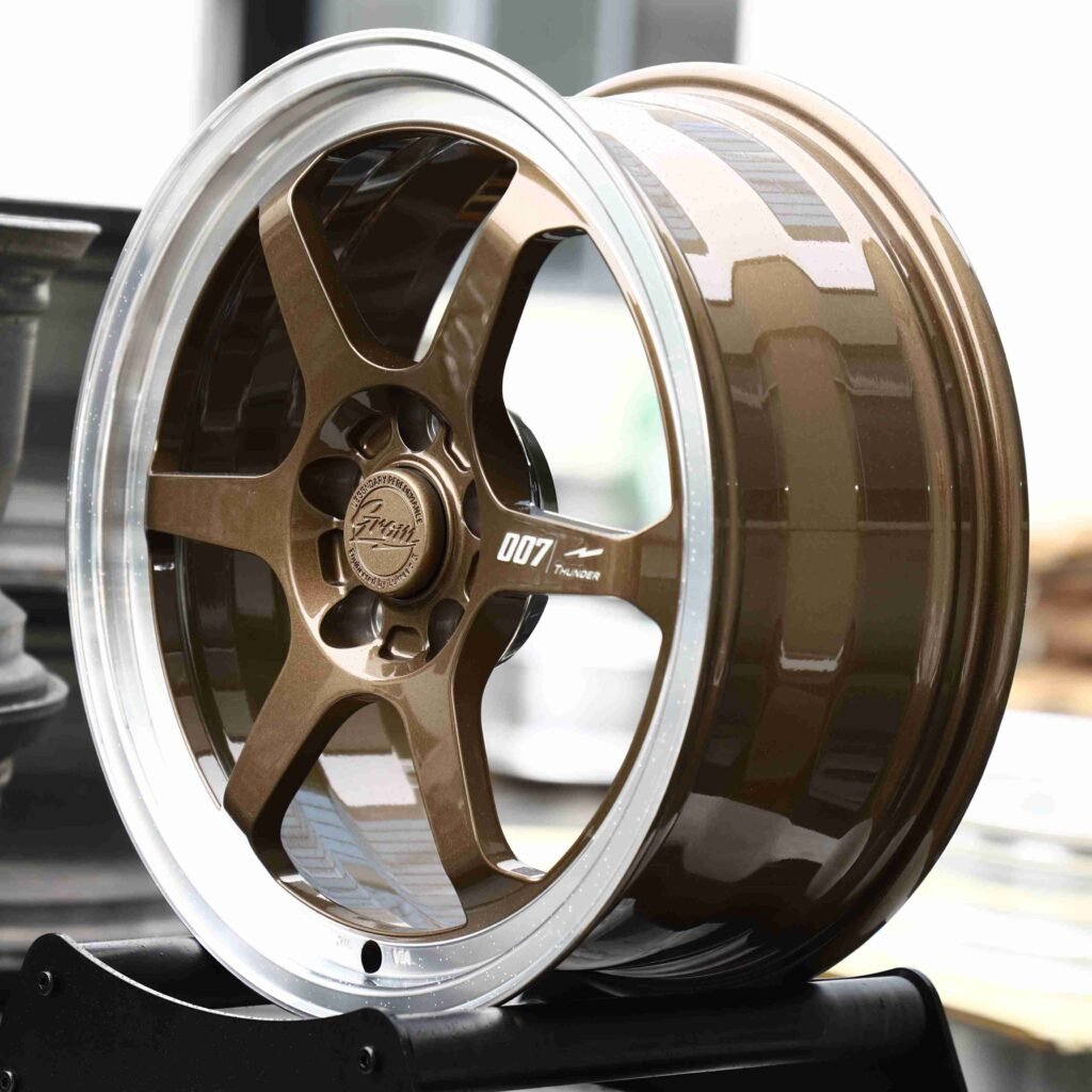 Rays Volk Racing TE37 Bronze 6-Spoke Deep Lip Forged Wheels - Porsche 911 / BMW M3 Fitment (5-Lug) view 3