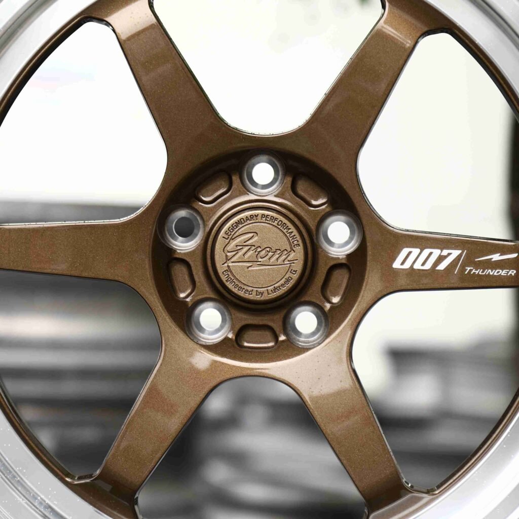 Rays Volk Racing TE37 Bronze 6-Spoke Deep Lip Forged Wheels - Porsche 911 / BMW M3 Fitment (5-Lug) view 4