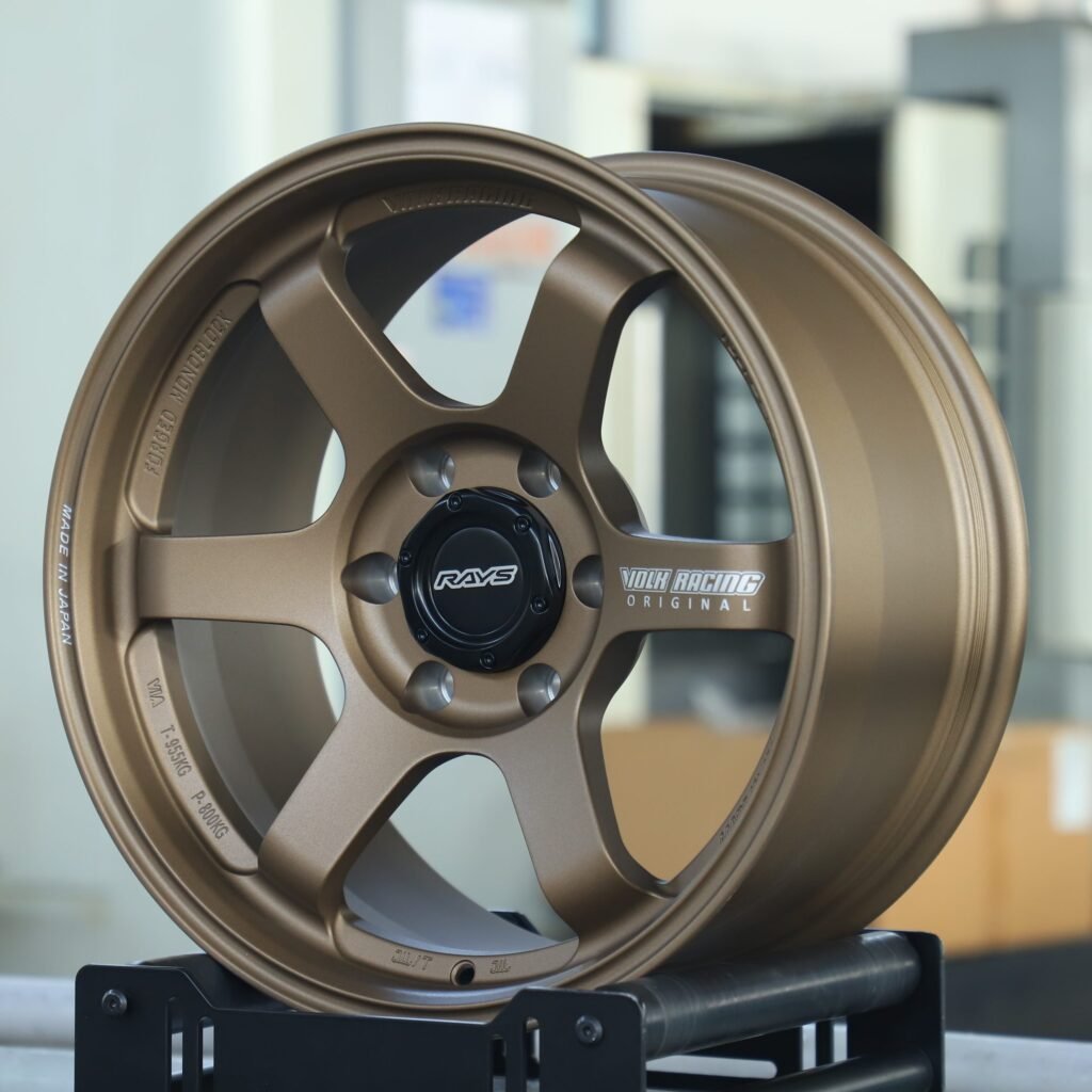 Rays Volk Racing TE37 Matte Bronze 6-Spoke Forged Wheels - Toyota Land Cruiser / Toyota 4Runner Fitment (6-Lug) view 2