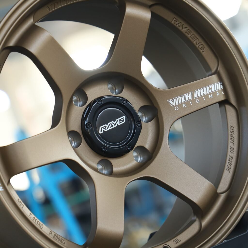 Rays Volk Racing TE37 Matte Bronze 6-Spoke Forged Wheels - Toyota Land Cruiser / Toyota 4Runner Fitment (6-Lug) view 4