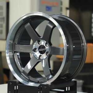 Rays Volk Racing TE37 Metallic Gray 6-Spoke Extra Deep Lip Forged Wheels – BMW M3 / Audi RS5 Fitment (5-Lug)