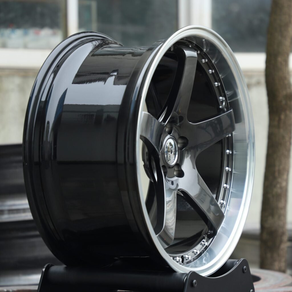 Rays Volk Racing TE37 Metallic Gray 6-Spoke Riveted Deep Lip Forged Wheels - BMW M3 / Nissan GT-R Fitment (5-Lug) view 4