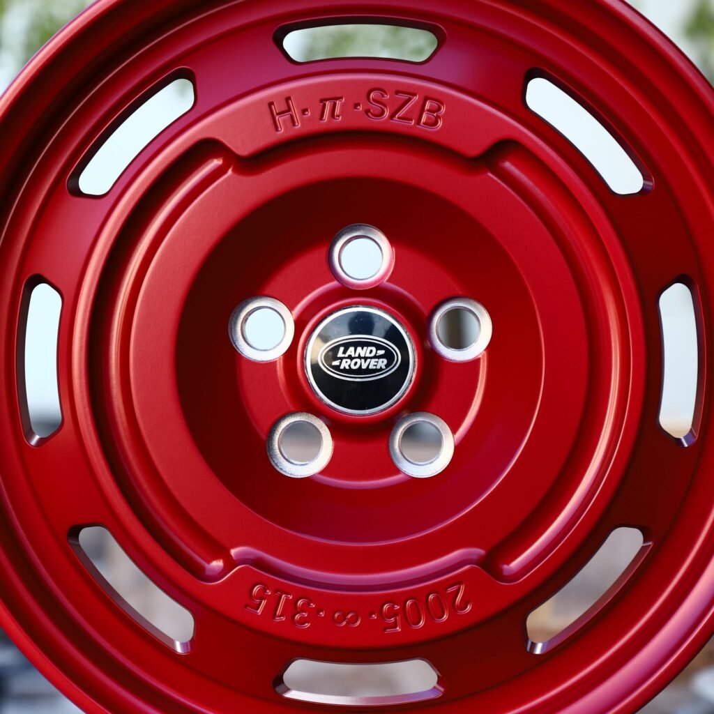 Red Semi-Full-Face Forged Wheels - Jeep Wrangler / Toyota Land Cruiser Fitment (5-Lug) view 4