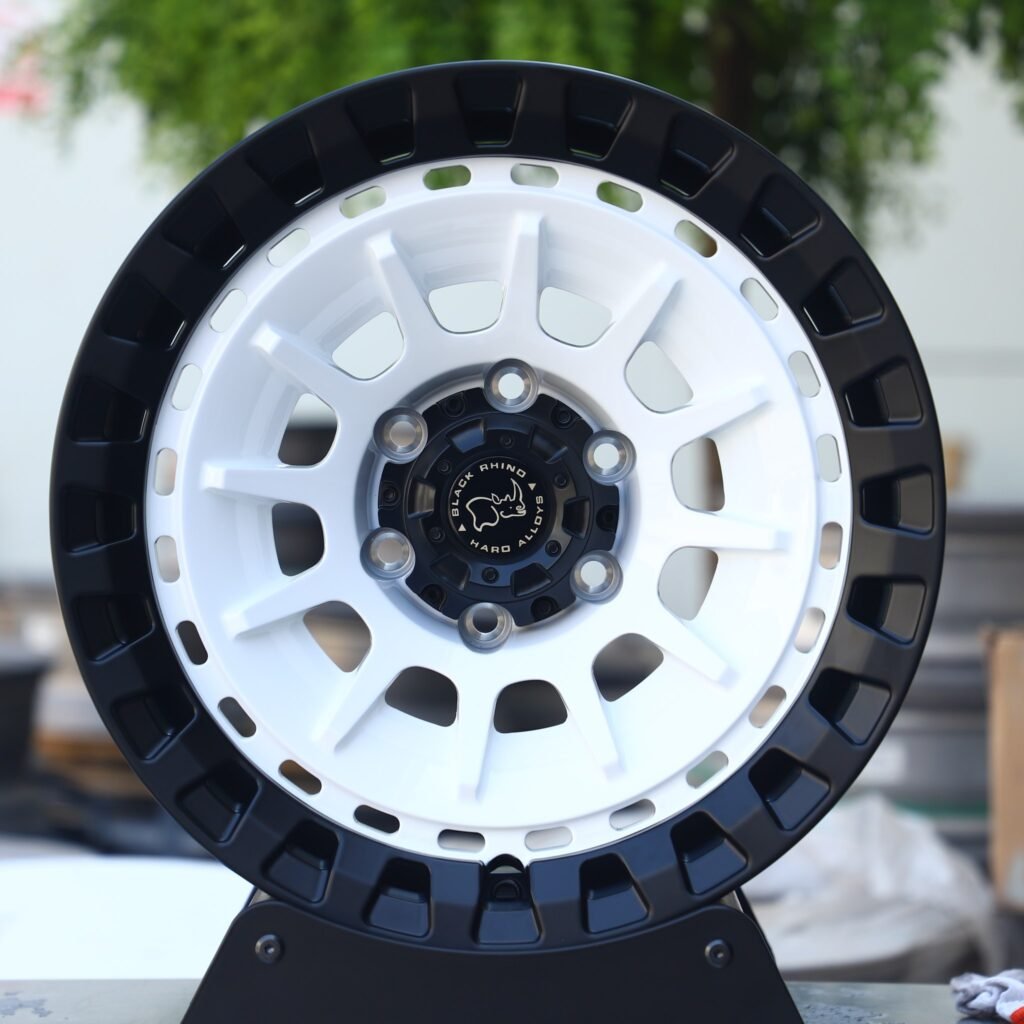 Toyota 4Runner wheels – Rhino Custom Finish Double Ring Lip, front view