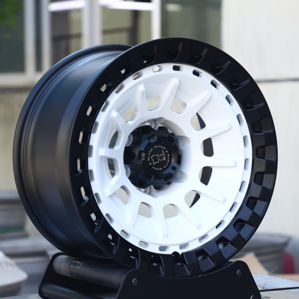 6x139.7 wheels – Rhino Custom Finish Double Ring Lip, side view