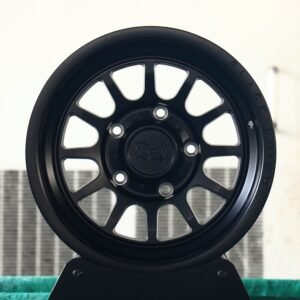 Black Rhino-Style Rhino Matte Black Deep Lip Forged Wheels – Jeep Wrangler / Land Cruiser Fitment (5-Lug) – Design 2