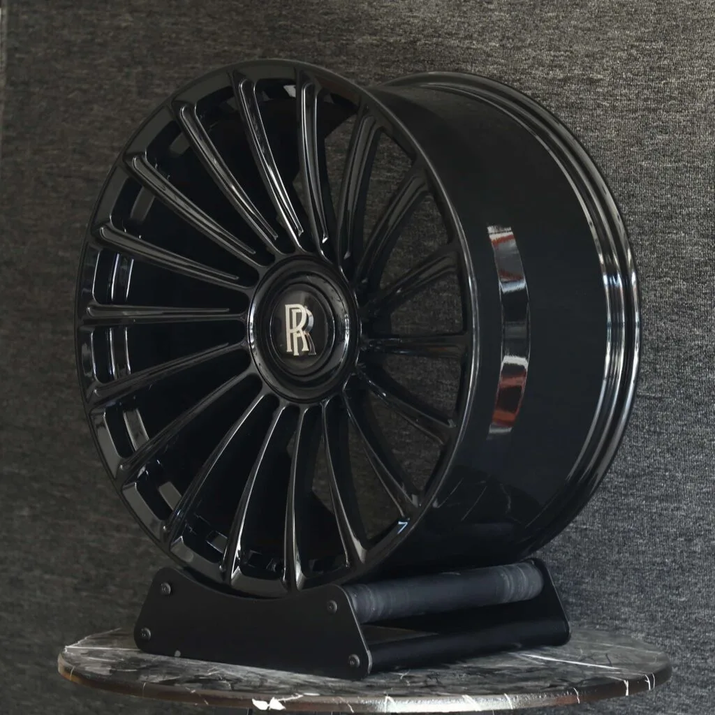 5x112 wheels – Bright Silver Multi-Spoke, side view