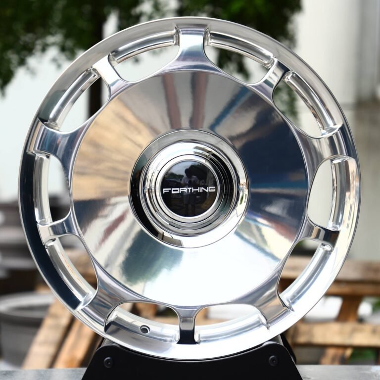 Porsche 911 wheels – Rorthing Bright Silver Full-Face, front view