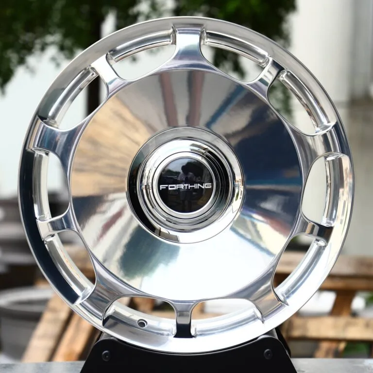 Porsche 911 wheels – Rorthing Bright Silver Full-Face (Forthing OEM-Style), front view