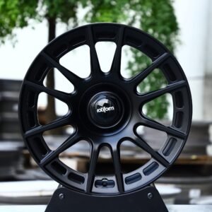 Rotiform Gloss Black 12-Spoke Decorative Detail Forged Wheels - Volkswagen Golf GTI / Audi RS3 Fitment (5-Lug)