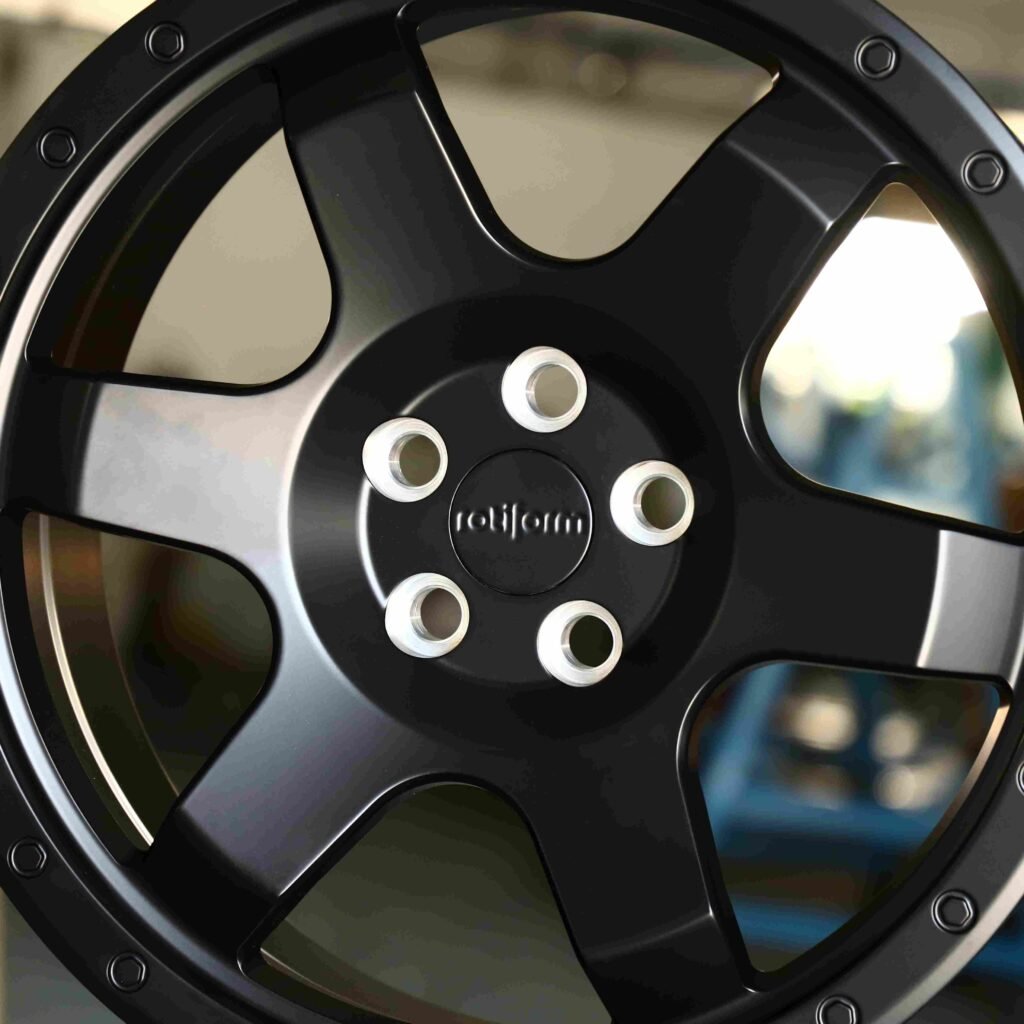 Rotiform Gloss Black Custom Off-Road Forged Wheels - Toyota 4Runner / Toyota Tacoma Fitment (6-Lug) view 4