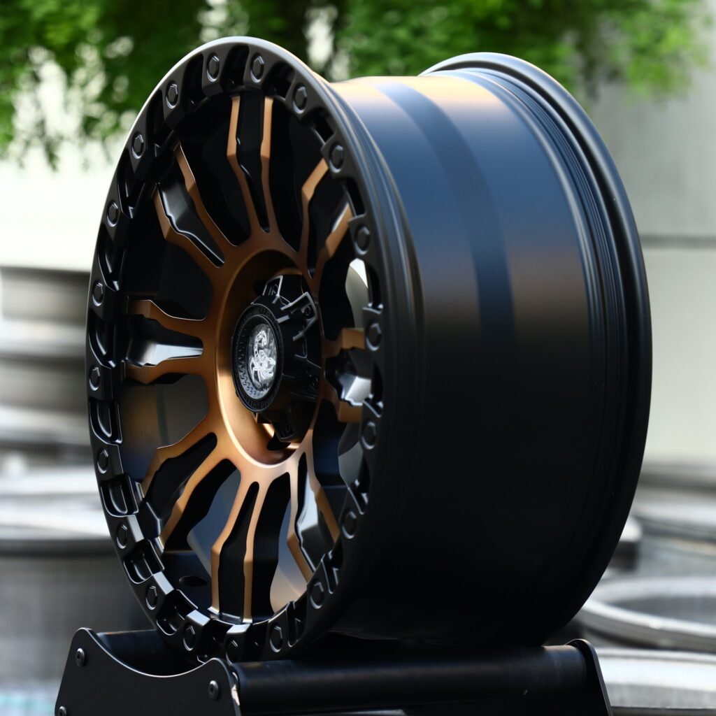 Toyota Tacoma wheels – Scorpion Exposed Bolt Detail, angled view