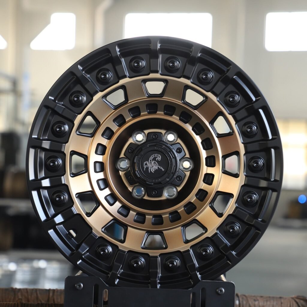 Toyota 4Runner wheels – Scorpion Custom Finish Exposed Bolt Detail, front view
