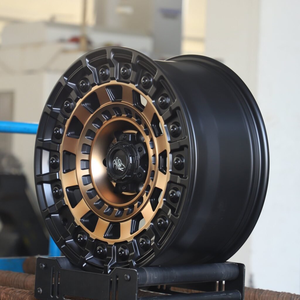 6x139.7 wheels – Scorpion Custom Finish Exposed Bolt Detail, side view