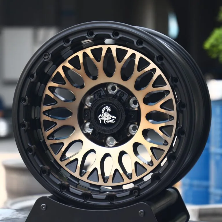 Toyota 4Runner wheels – Scorpion Custom Finish Deep Lip Beadlock, front view