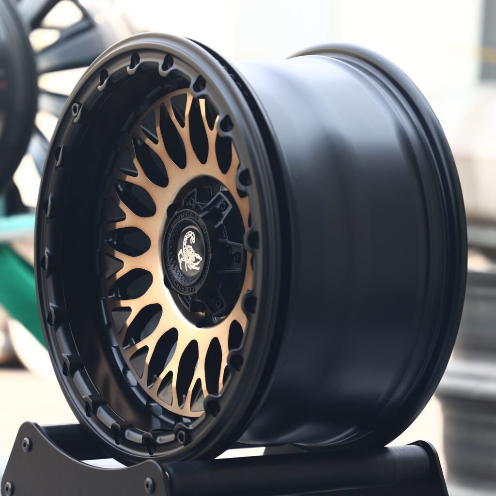 6x139.7 wheels – Scorpion Custom Finish Deep Lip Beadlock, side view