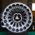 Scorpion Metallic Gray Exposed Bolt Detail Forged Wheels – Jeep Wrangler / Toyota Land Cruiser Fitment (5-Lug)