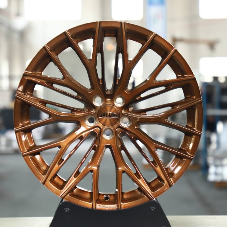 Audi A6 wheels – Side-Milled Transparent Bronze 10 Y-Spoke, front view