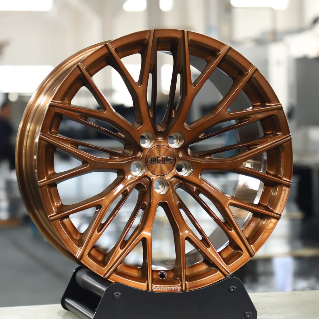Side-Milled Transparent Bronze 10 Y-Spoke Forged Wheels - Audi A6 / BMW 5 Series Fitment (5-Lug) view 2