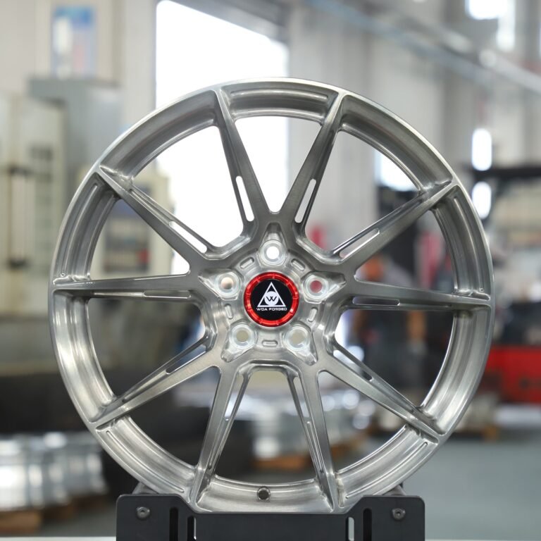 Tesla Model Y wheels – Side-Milled Transparent Gray 5 Y-Spoke, front view