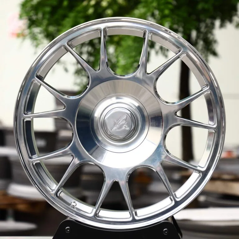 Audi A6 wheels – Silver 7 Y-Spoke Full-Face, front view