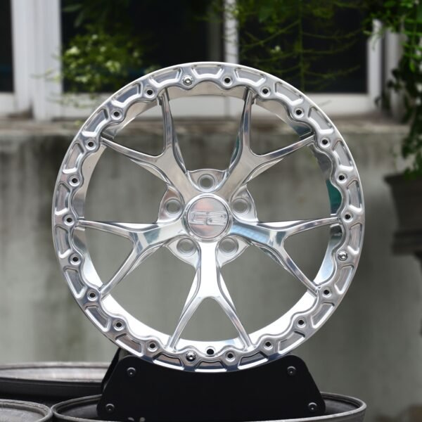 Toyota Tacoma wheels – Silver Custom, front view
