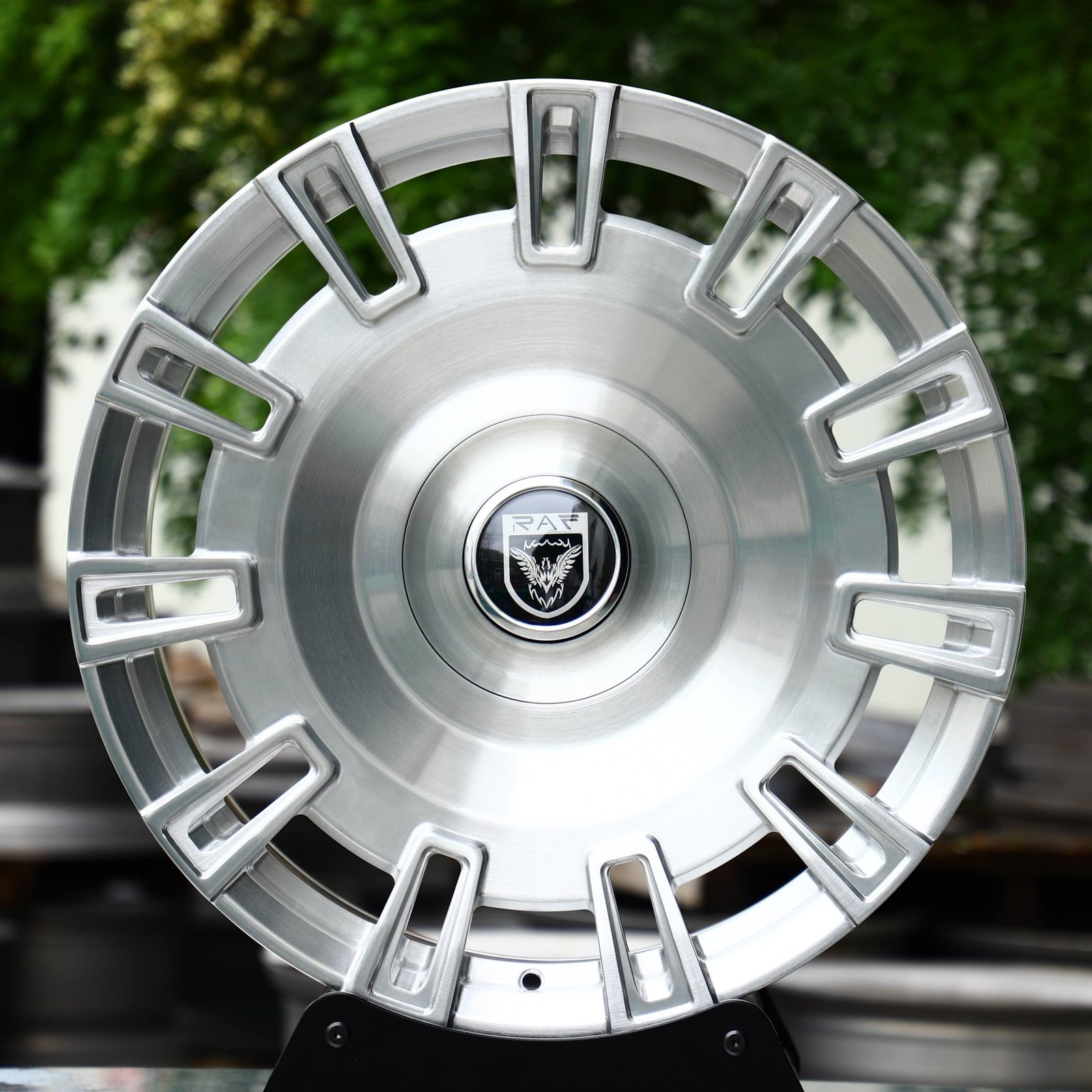 Audi A6 wheels – Silver Full-Face, front view