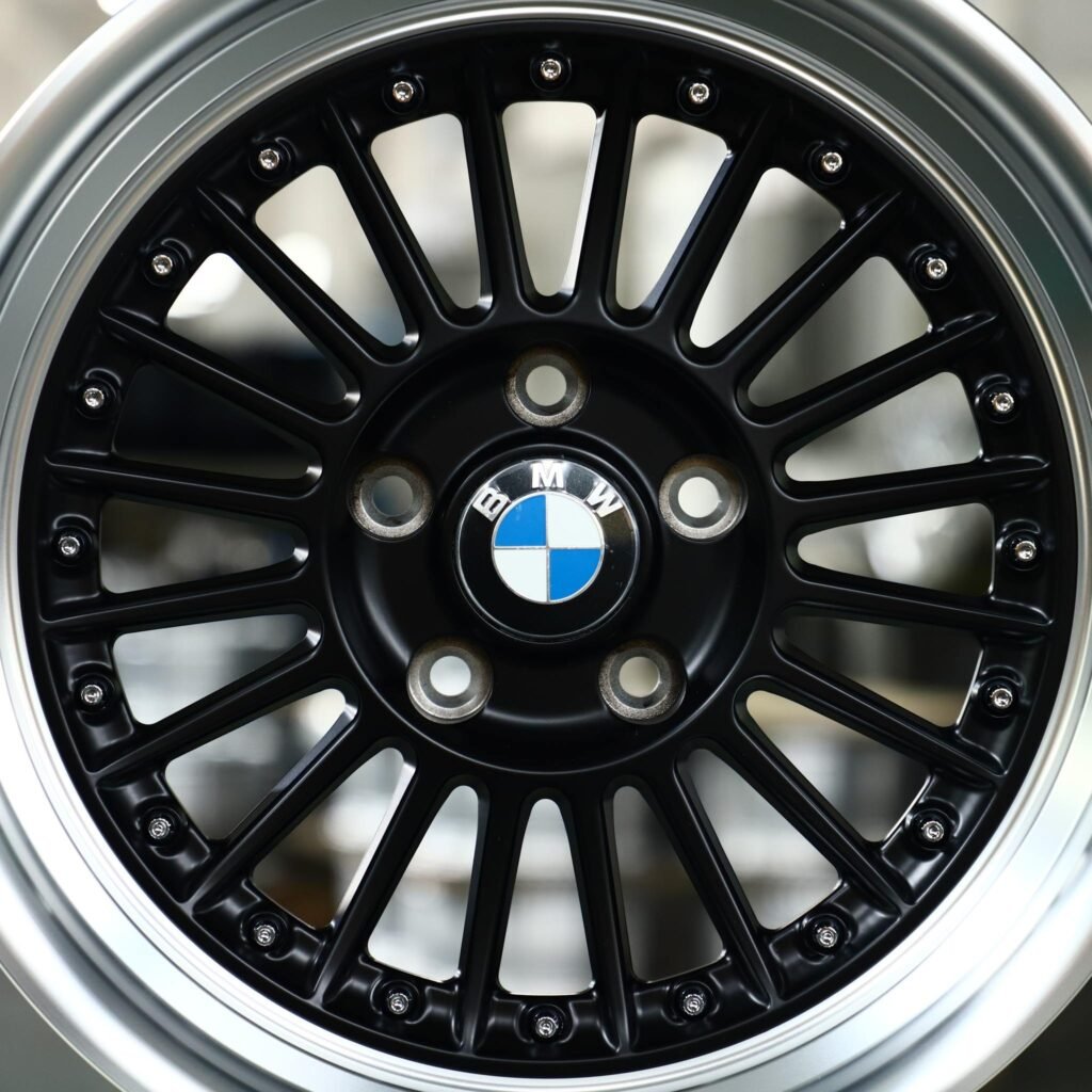 5x120 wheels – Silver / Gloss Black 2-Piece Deep Lip, side view